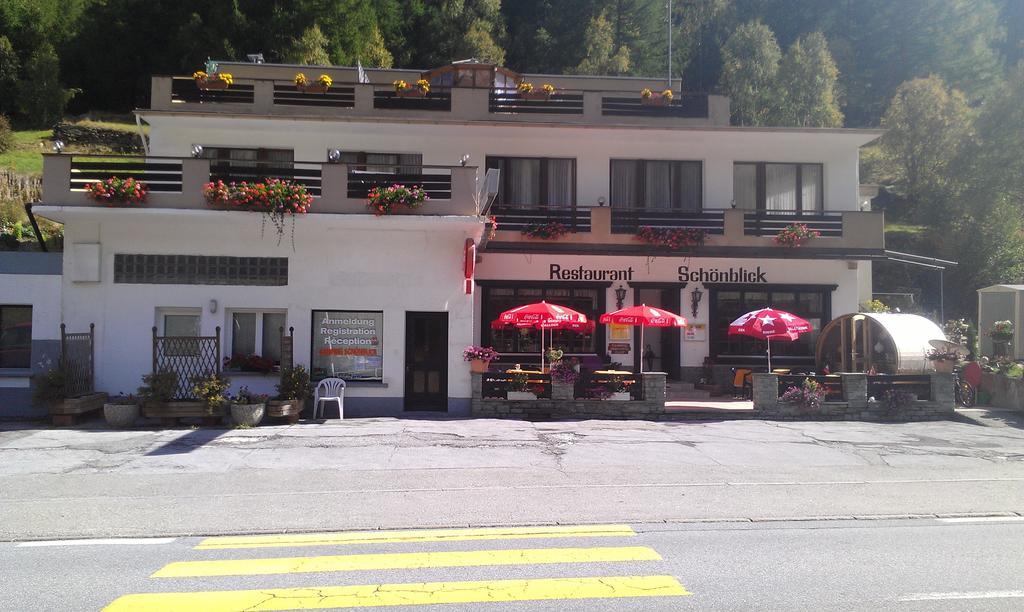 Pension Schönblick Saas-Grund Exteriör bild